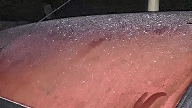 La helada de este martes en imágenes