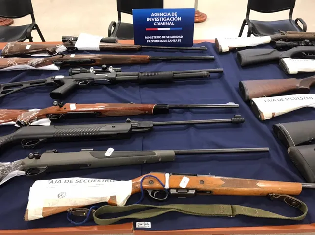 Armas halladas en procedimientos anteriores.