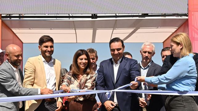 Clara García estuvo en la Expoagro de San Nicolás.