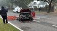 Choque a más de 100 km/h en la Costanera Oeste: el conductor estaba fuera de sí y casi provoca una tragedia