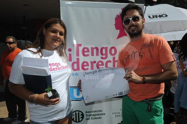 ¡Tengo Derechos!, la frase que se replicó en la peatonal