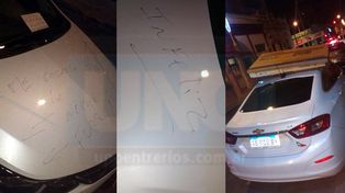 Me cagaste la noche, forro, le escribió el vecino .