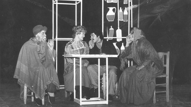 Representación del clásico El casamiento de Laucha que subió al escenario de la sala Mateo Booz en octubre de 1980.