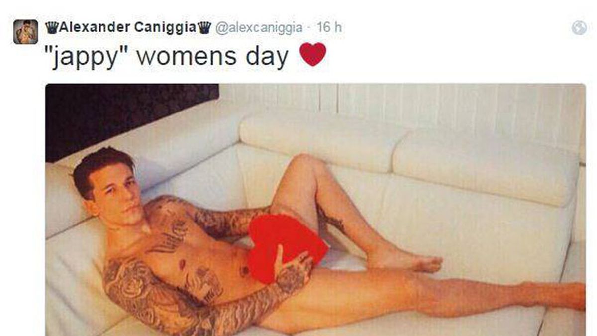 Alexander Caniggia y su particular saludo a las mujeres