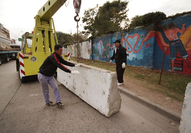 Súper TC2000: comenzó la colocación de muretes en el Callejero Santa Fe Ciudad