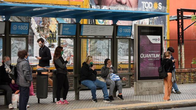 Los usuarios de transporte público