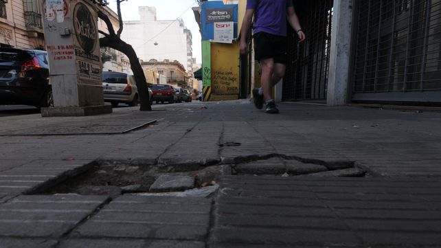Reclamo. Veredas rotas