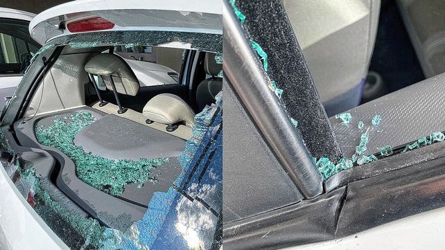 Salían de un boliche y sufrieron un violento robo en parque Varisco. Les rompieron los vidrios del auto a machetazos&nbsp;