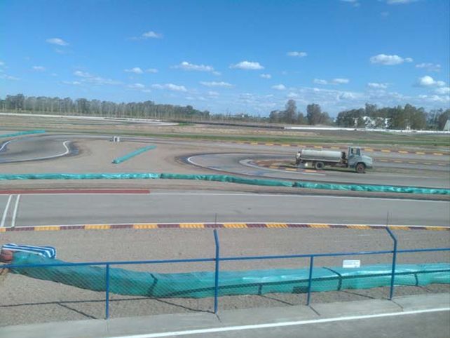 Una pinturita. Así está quedando el kartódromo sanmartiniano de cara a la primera gran cita nacional.