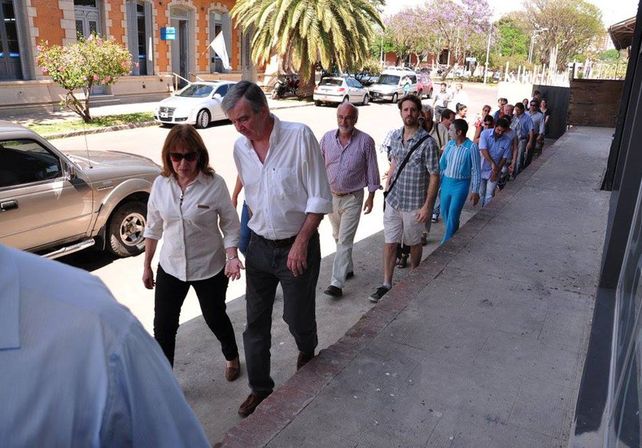 Osuna mostró los avances de la obra del complejo multieventos del puerto