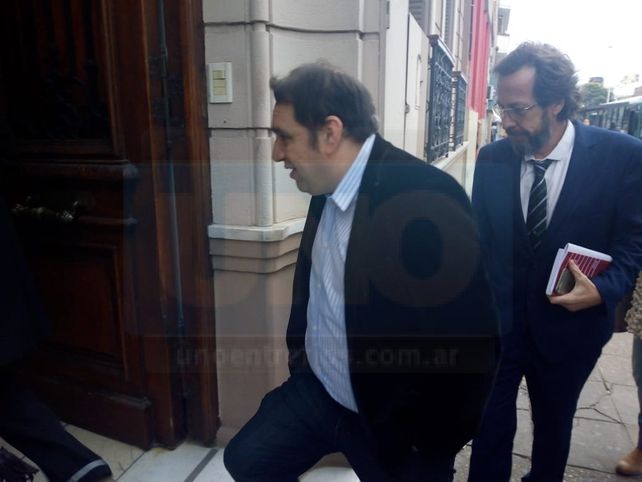 Hernández entrando a declarar ante el juez Ríos.&nbsp;