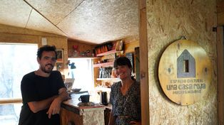 Franco Piccini y Yasmin Roganovic en Una Casa Roja: Se siembran palabras, nacen libros, crecen lectores