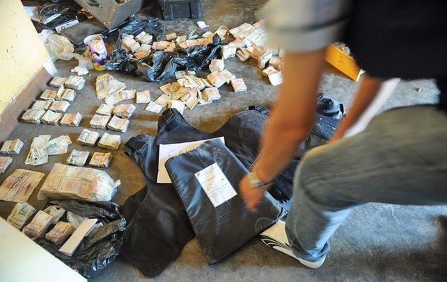 La bolsa. De lo secuestrado en el operativo desapareció una bolsa negra.