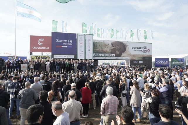 Con la presencia del secretario de Agricultura de la Nación y el gobernador de Santa Fe se realizó la inauguración oficial de Agroactiva.