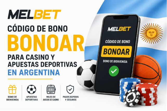Código de bono Melbet BONOAR para casino y apuestas deportivas en Argentina