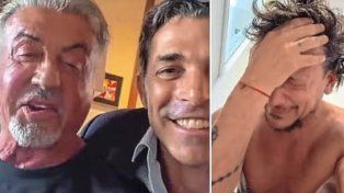 Sylvester Stallone sorprendió a Nicolás Vázquez con una videollamada