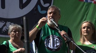 Rodolfo Aguiar, secretario general de la Asociación de Trabajadores del Estado (ATE).
