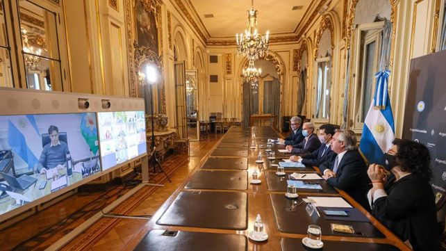 El presidente Fernández en la Casa Rosada