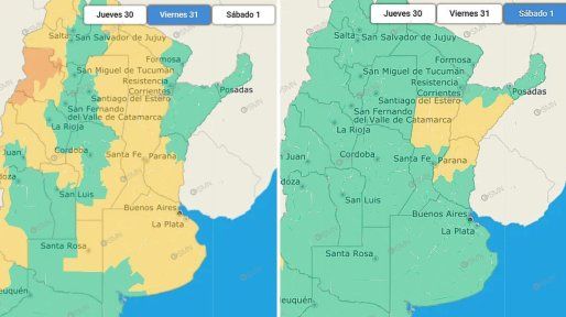 SMN emitió alerta amarillo por tormentas para viernes y sábado