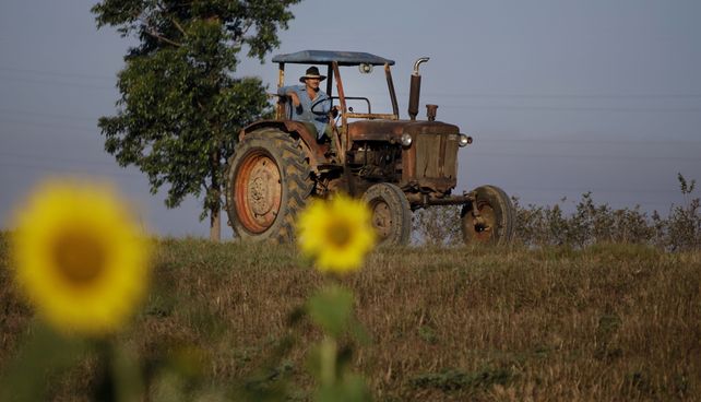 Un viejo tractor cubano en Pinar del Río. El emergente sector privado necesita renovar maquinaria. (AP)