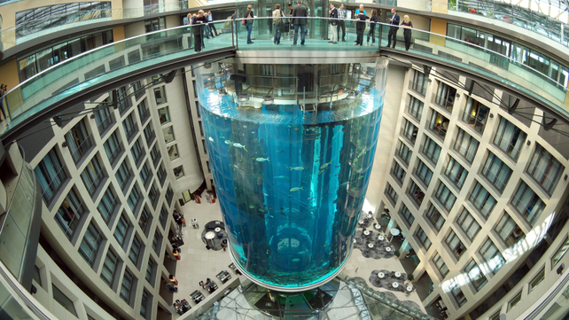 El acuario tenía una estructura de 16 metros de altura y 11 de diámetro