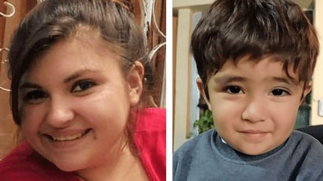 Camila Ruiz Moreno y su hijo de 3 años