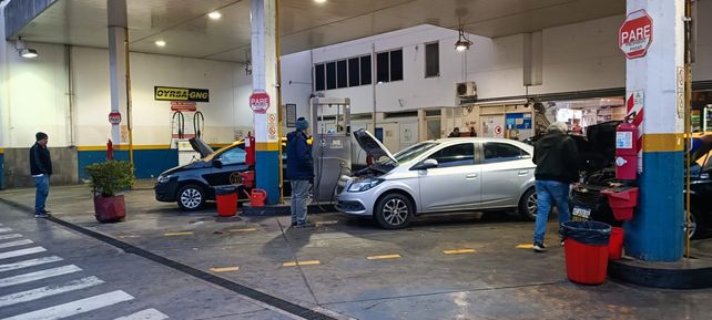 La estación de Alvear y Brown. La actividad era normal llegando a la media mañana de este miércoles. 
