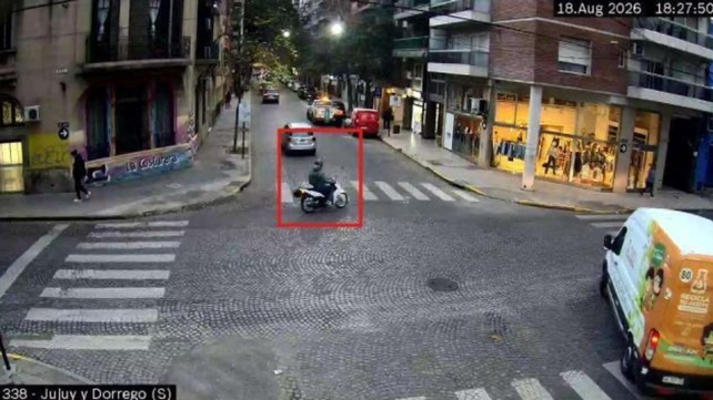 Una de las imágenes captadas por el sistema Lince. Uno de los sospechosos de integrar la banda de ladrones de celulares