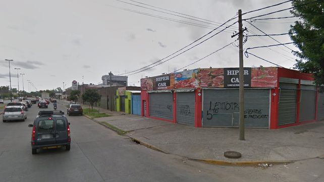 El tiroteo contra la carnicería de Seguí y Lavalle se produjo este martes a la noche.&nbsp;