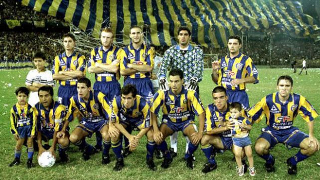 El equipo de Central campeón de la Conmebol 95. Bonano fue titular, Daniel y Colusso ingresaron desde el banco.