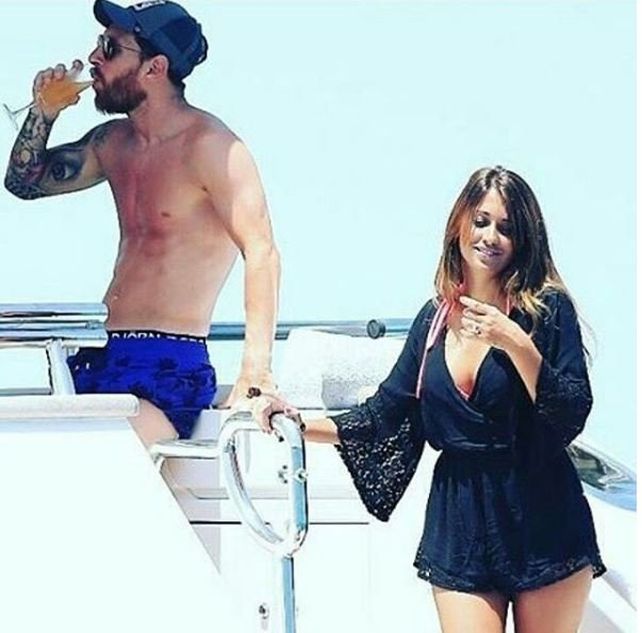 Las fotos robadas de Antonella Roccuzzo en bikini