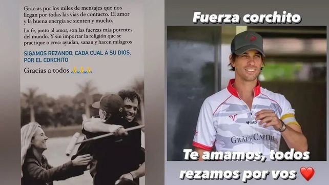 El emotivo mensaje de María Emilia, de Las Trillizas de Oro, a una semana del accidente de su hijo