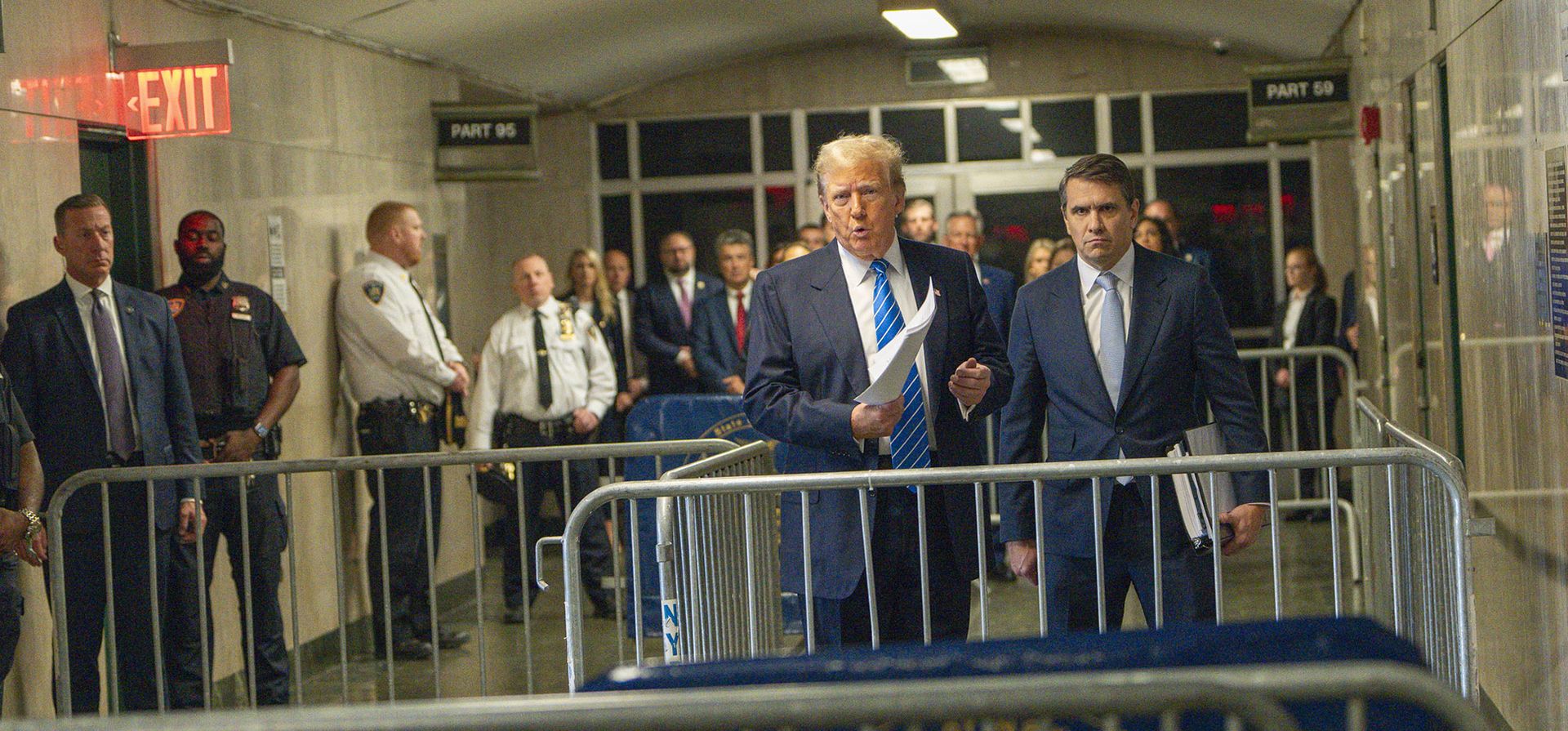 El candidato presidencial republicano, el expresidente Donald Trump, asiste a su juicio en el Tribunal Penal de Manhattan en Nueva York el lunes 13 de mayo de 2024. (Steven Hirsch/New York Post vía AP, Pool) El candidato presidencial republicano, el expresidente Donald Trump, asiste a su juicio en el Tribunal Penal de Manhattan en Nueva York el lunes 13 de mayo de 2024. (Steven Hirsch/New York Post vía AP, Pool)