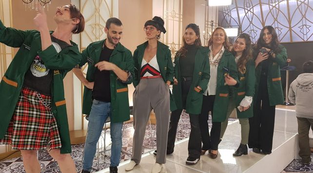 Eugenia junto a otras participantes del reality de Canal 13