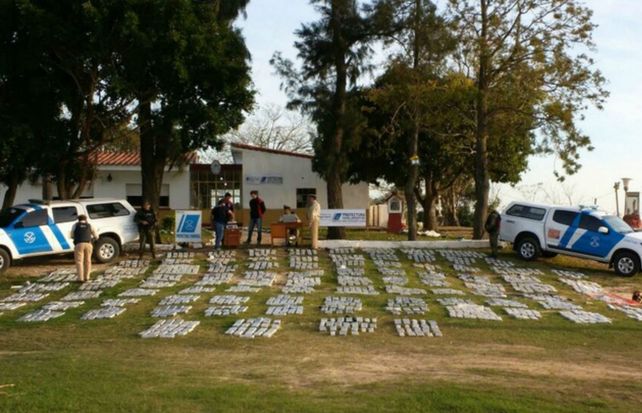 Envoltorios. Los paquetes contenían 1.275 kilos de droga.