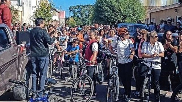 Paraná: con bicicleteada arranca la novena a San José Obrero
