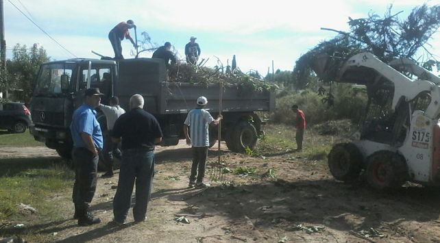 Limpieza. En convenio con la Municipalidad de Paraná
