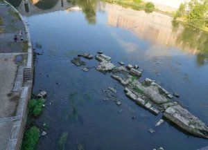 La sequía en Roma dejó al descubierto un puente del siglo I en el río Tíber