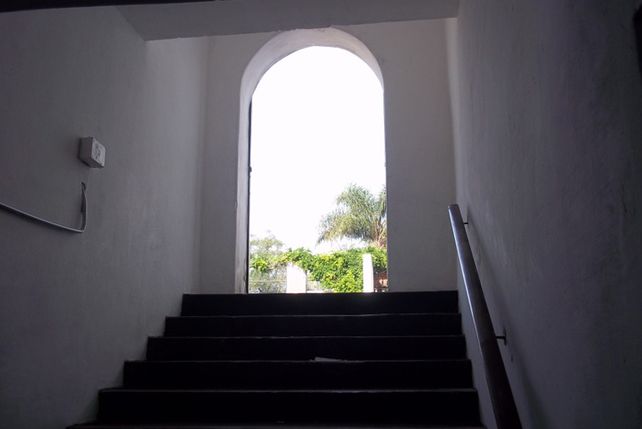 Túnel que conecta el Colegio Inmaculada con el club Ateno. El mismo pasa por debajo de calle 25 de Mayo.