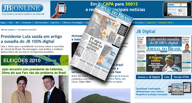 El centenario Jornal do Brasil se despidi&oacute; de los quioscos y se mud&oacute; a internet
