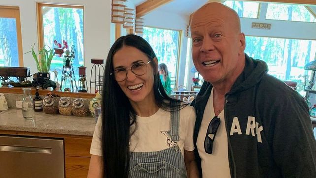 Demi Moore y Bruce Willis tienen buena relación