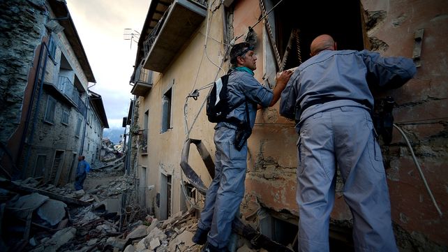 Las estremecedoras imágenes del sismo que sacudió a Italia