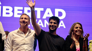 Agustín Pellegrini celebró el triunfo de La Libertad Avanza