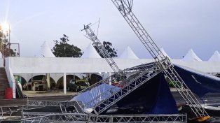 Fuertes ráfagas de viento causaron destrozos en el autódromo de Paraná