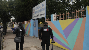 DI en una de las escuelas vandalizadas, la de&nbsp; Presidente Perón al 5400