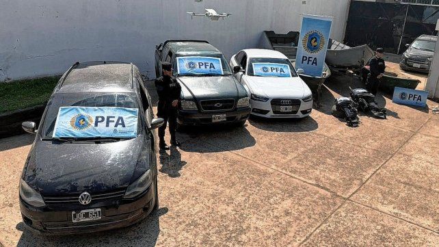 Vehículos y lanchas fueron secuestradas