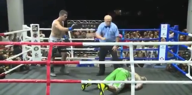 VIDEO: El Patón Basile sufrió un brutal nocaut en Brasil