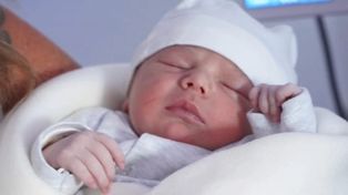 Ana Paula, el primer bebé en Rosario de 2025.