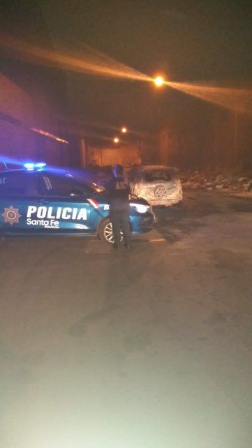 La camioneta en la que iban los homicidas apareció incinerada una hora después del crimen.