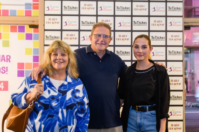 . María Luz Ferrari, Carlos Andrioli y Gianna Viettro